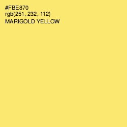 #FBE870 - Marigold Yellow Color Image